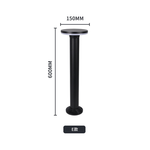圆形立柱平台庭院灯草坪灯