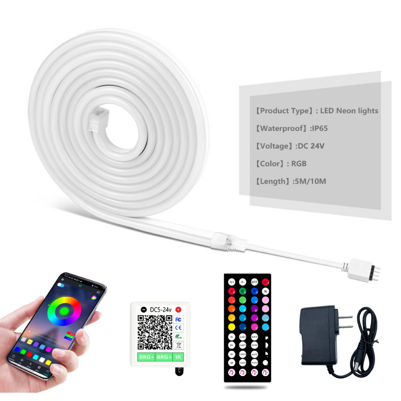RGB neon light strip set