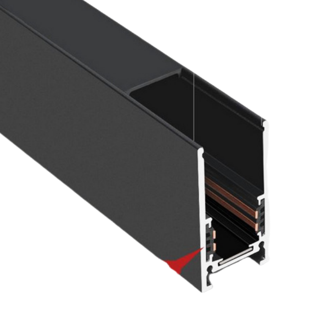 High thickness surface mounted magnetic track strip